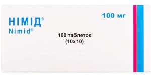Нимид 100 мг таблетки №100 - изображение Нимид 100 мг таблетки №100 - фото