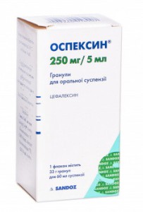 Оспексин гранулы для суспензии 250 мг/5 мл 60 мл №1 - фото