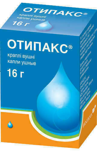 Отипакс капли ушные 16 мл