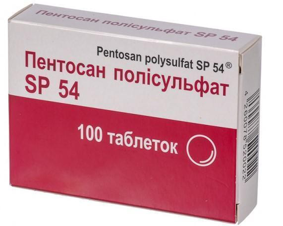 Пентосан полисульфат SP 54 25 мг таблетки №100