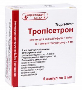 Трописетрон 5 мг/ 5 мл раствор №5 - изображение Трописетрон 5 мг/ 5 мл раствор №5 - фото