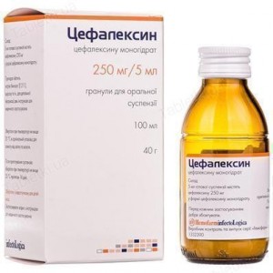 Цефалексин 250 мг/5 мл гранулы для суспензии 100 мл - фото