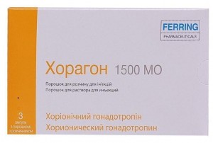 Хорагон сух. речов. для п ін. розч. 1500МО амп з розч 1мл №3 - фото
