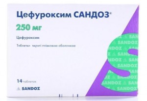 Цефуроксим Сандоз 250 мг таблетки №14 - фото