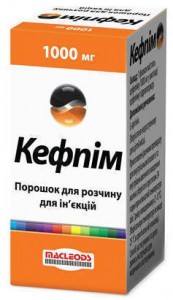 Кефпим порошок для раствора для ин. 1000 мг флакон №1 - фото