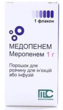 Медопенем 1 г порошок №1