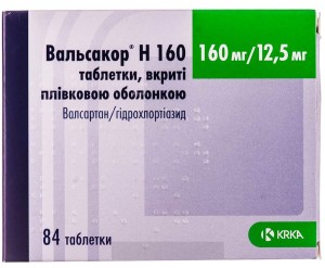 Вальсакор Н 160 мг таблетки №84 (14х6) - изображение Вальсакор Н 160 мг таблетки №84 (14х6) - фото