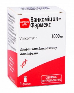 Ванкомицин-Фармекс раствор для инъекций 1000 мг - фото