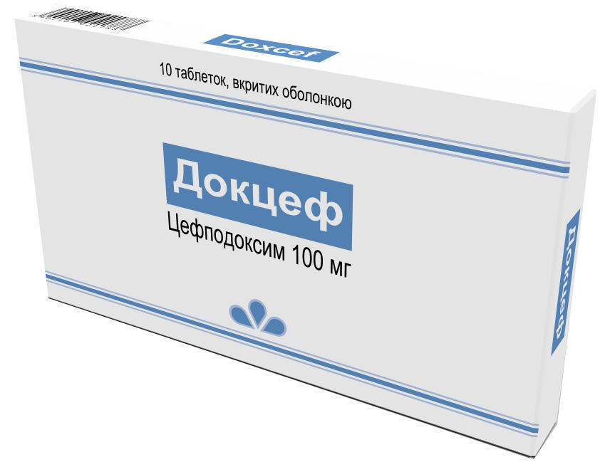 Докцеф 100 мг таблетки №10