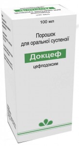 Докцеф порошок для орльной суспензии 40 мг/5 мл 100 мл - фото