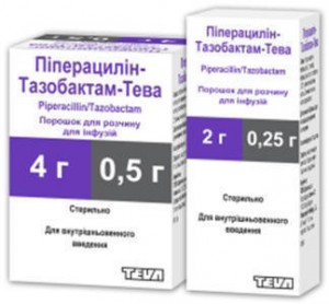 Пиперациллин-Тазобактам-Тева пор. д/инф. 4 г/0,5 г №1 - фото