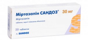 Миртазапин ОДТ Сандоз 30 мг таблетки №20 - фото