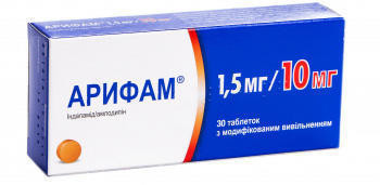 Арифам 1,5 мг/10 мг таблетки №30