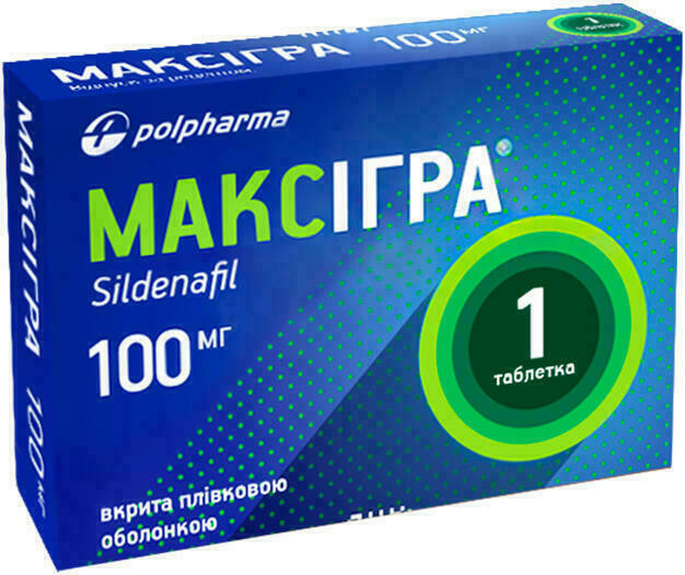 Максигра 100 мг таблетки №1