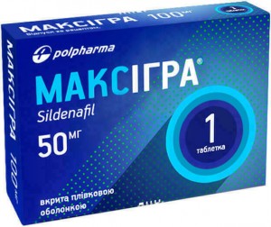 Максигра 50 мг таблетки №1 - фото