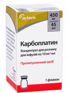 Карбоплатин концентрат для инфузий 10 мг/мл 45 мл (450 мг) флакон №1 - фото