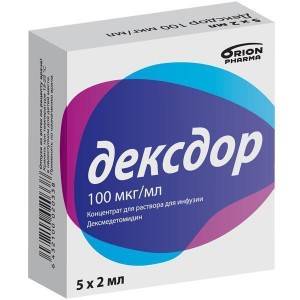 Дексдор концентрат для раствора для инфузий 100 мкг/мл ампулы 2 мл №5 - фото