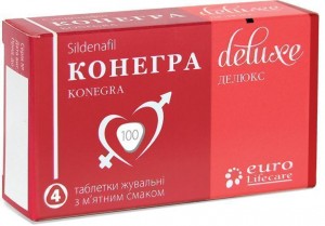Конегра Делюкс 100 мг таблетки жевательные №4 - фото
