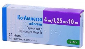 Ко-амлесса 4 мг/1,25 мг/10 мг таблетки №30 - фото