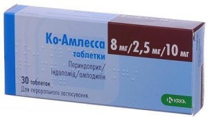 Ко-амлесса 8 мг/2,5 мг/10 мг таблетки №30 - изображение Ко-амлесса 8 мг/2,5 мг/10 мг таблетки №30 - фото