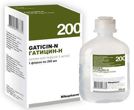 Гатицин-Н 2 мг/мл раствор для инфузий 200 мл