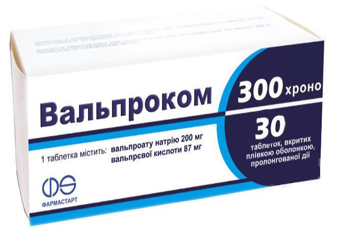 Вальпроком Хроно 300 мг таблетки №30