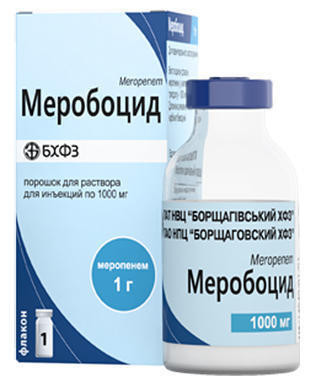 Меробоцид пор.д/р-ра для ин.1000мг №1 фл.