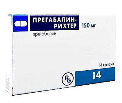 Прегабалин-Рихтер капсулы 150 мг №14 (14х1)