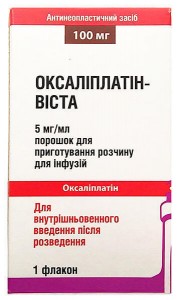 Оксалиплатин-Виста пор.д/пр.р-ра для инф.5мг/мл 100мг N1 фл. - фото