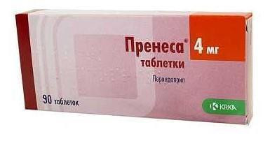 Пренеса 4 мг таблетки №90