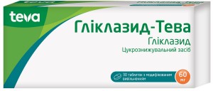Гликлазид-Тева 60 мг таблетки №30 - фото
