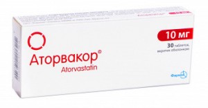 Аторвакор 10 мг таблетки №30 - изображение Аторвакор 10 мг таблетки №30 - фото