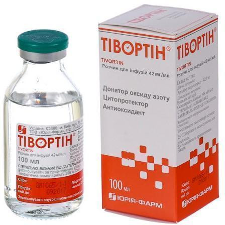 Тивортин раствор 4,2% флакон 100 мл
