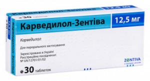 Карведилол-Зентива 12,5 мг таблетки №30* - фото