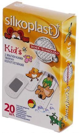 Лейкопластырь Silkoplast Kids детский влагостойкий с рисунком №20