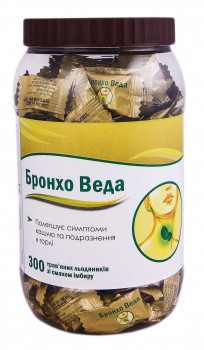 Бронхо Веда леденцы со вкусом имбиря №300