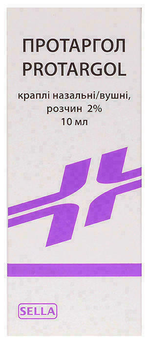 Протаргол 2% капли 10 мл