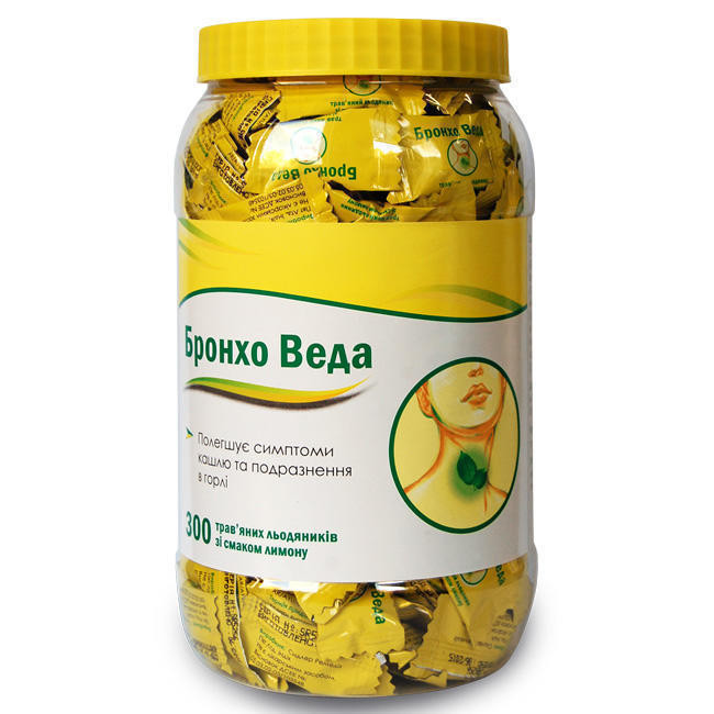 Бронхо Веда леденцы со вкусом лимона №300