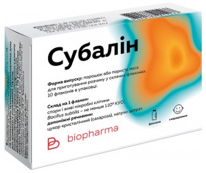Субалин 1 доза флакон №10 - фото