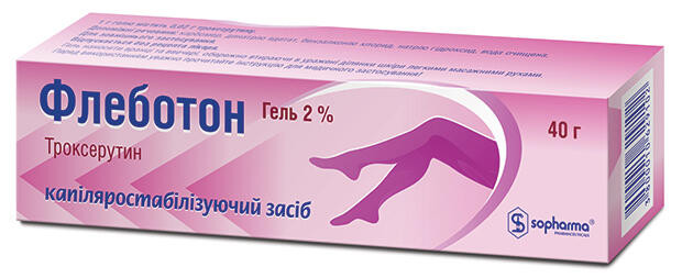 Флеботон 2% гель 40 г