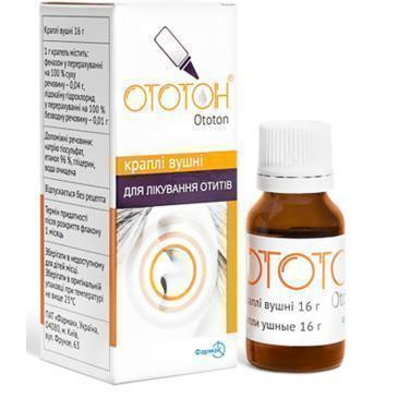 Ототон капли ушные 16 г