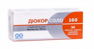 Диокор Соло 160 мг таблетки №30 - изображение Диокор Соло 160 мг таблетки №30 - фото