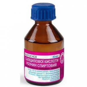 Салициловая кислота 1% спиртовый раствор 40 мл - изображение Салициловая кислота 1% спиртовый раствор 40 мл - фото