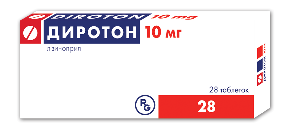 Диротон таб 10мг №28