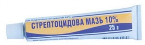 Стрептоцида 10% мазь 25 г - фото