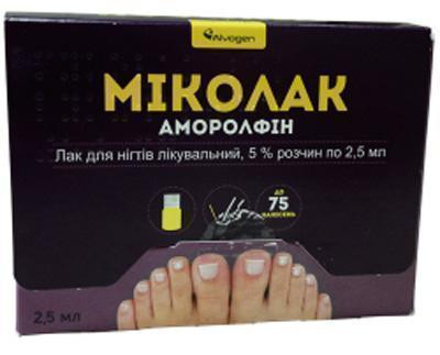 Миколак лак для ногтей 5% раствор 2,5 мл