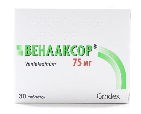 Венлаксор 75 мг таблетки №30