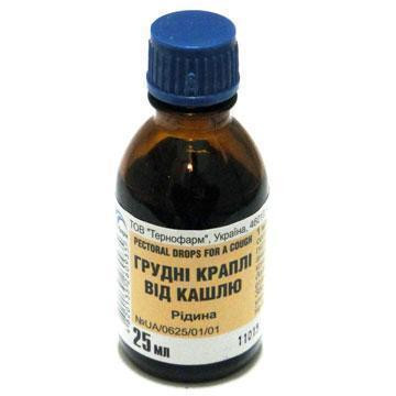 Грудные капли от кашля 25 мл