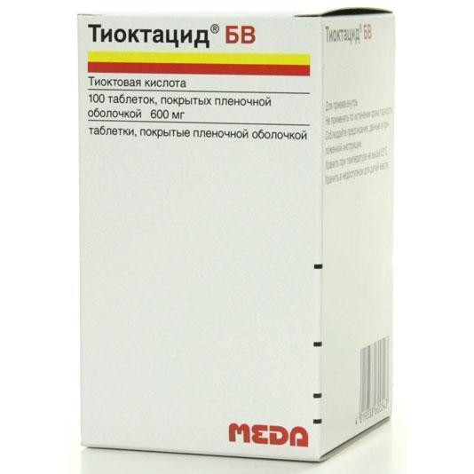 Тиоктацид 600HR таблетки 600 мг №100