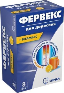 Фервекс для взрослых (с витамином С) саше №8 - фото